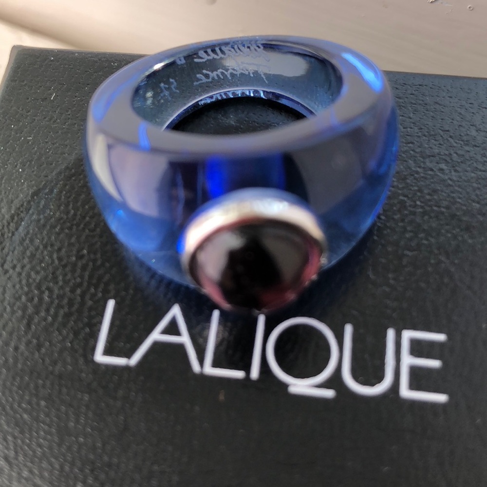 Symbol of French luxury, Lalique crystal ring.